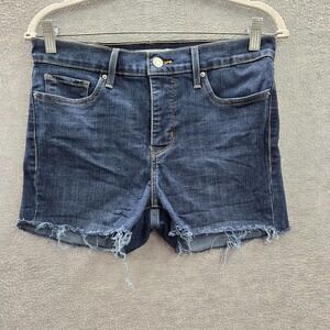 Levi's 311 Women Shorts 29 Blue Denim Shaping Skinny‎ Cut Off Inseam 2"